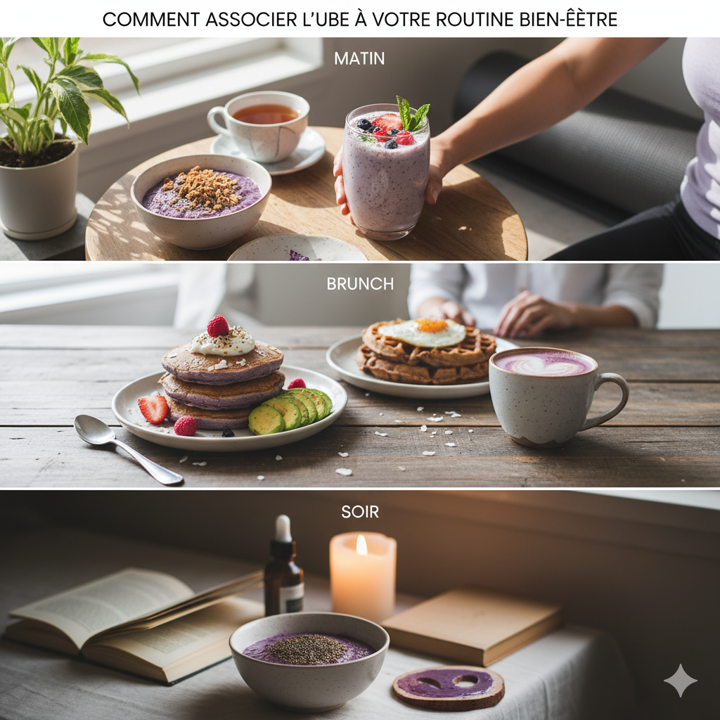 Comment associer l’Ube à votre routine bien-être (matin, brunch, soir)