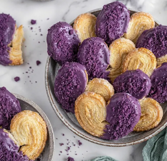 Palmito à l’UBE & pistache