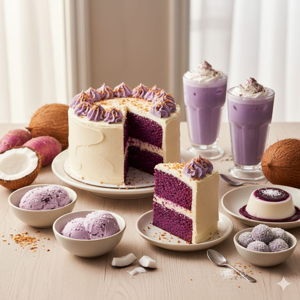 Ube & noix de coco : le duo parfait pour des desserts tropicaux