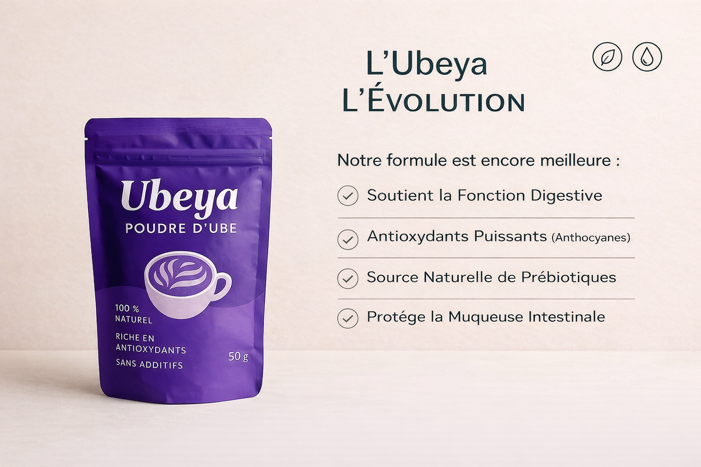 Poudre d’Ube (Igname Violet) – 50 g