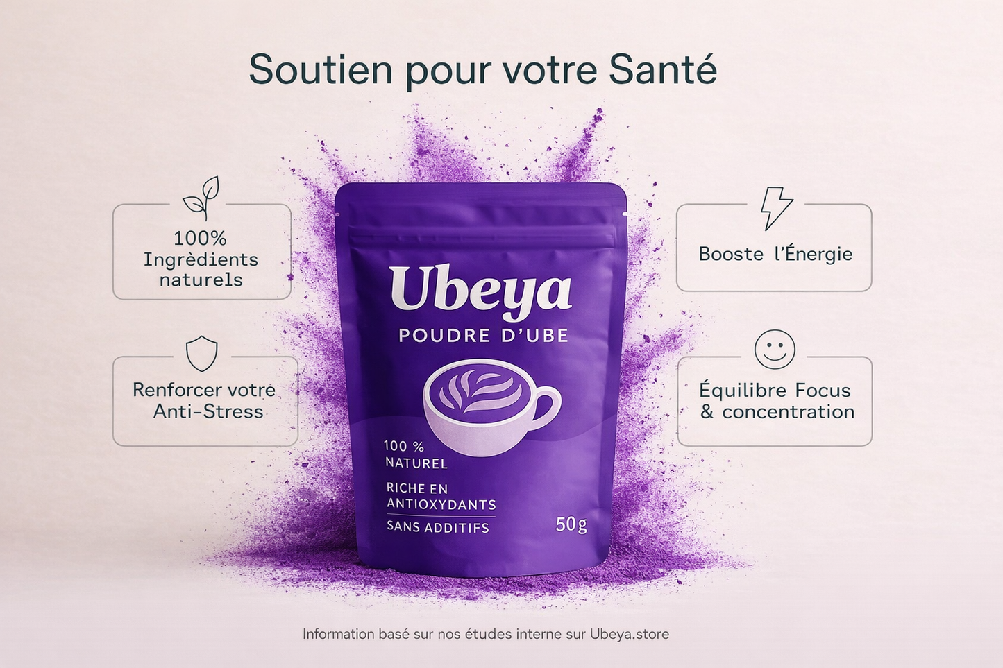 Poudre d’Ube (Igname Violet) – 50 g